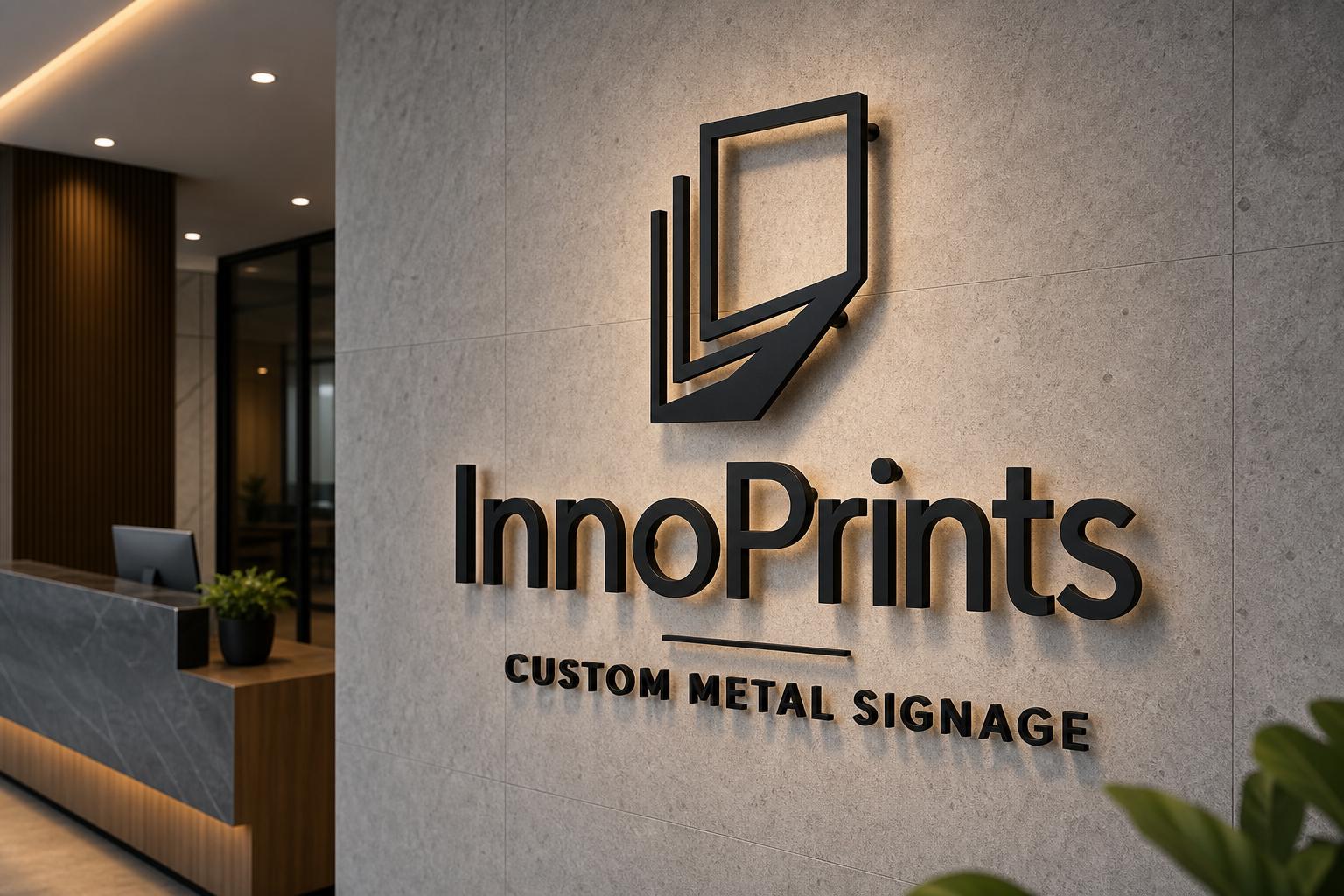 Custom Laser Cut Metal Business Sign, Powder Coated Steel Logo Wall ...