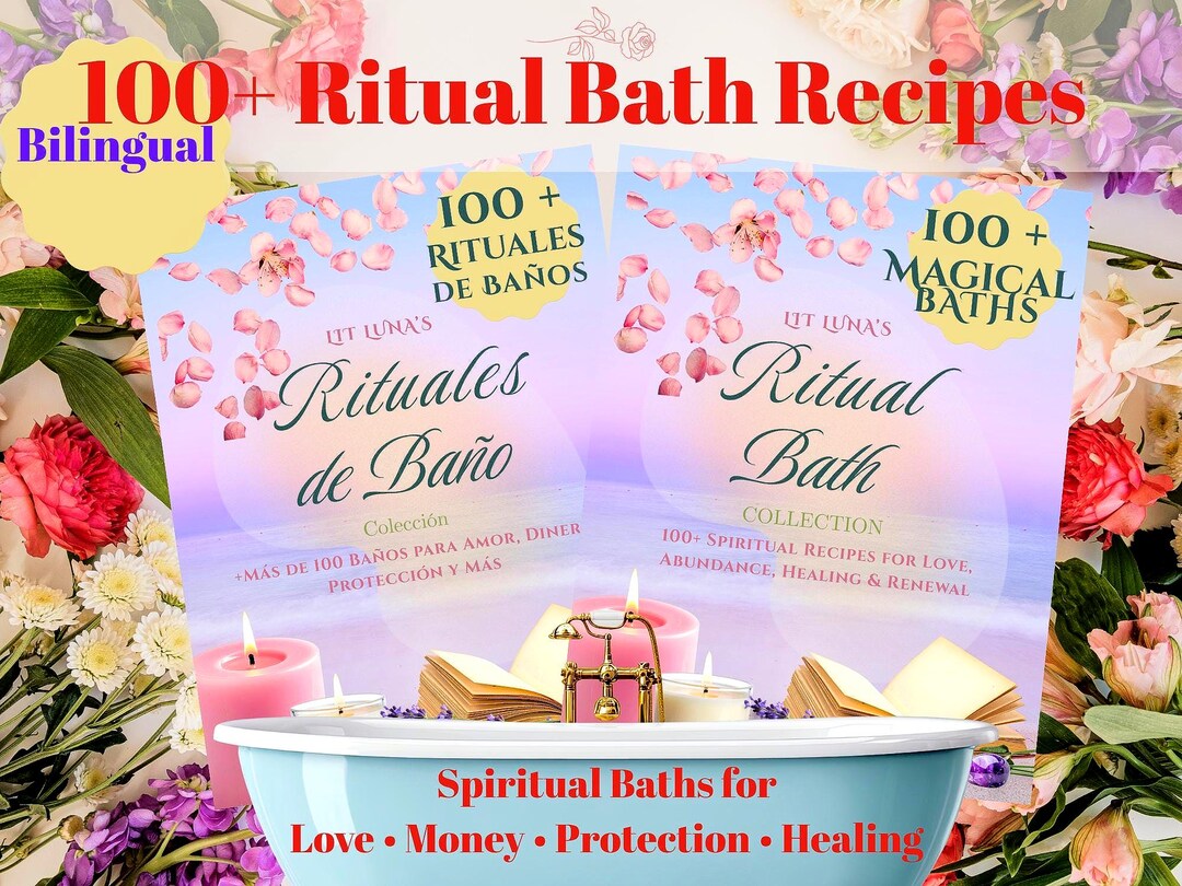 100+ Ritual Bath Spells Recipes: Love, Money, Protection (digital ...