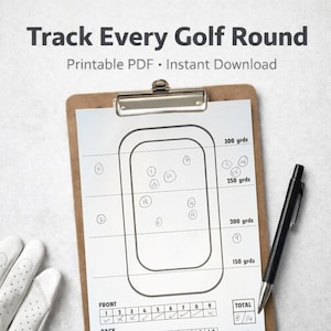 Printable Golf Shot Tracker