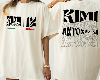Kimi Antonelli 12 Formula 1 Racing Tee, Retro Motorsport Fan Apparel