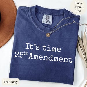 25th Amendment It's Time Shirt, Political Protest Tee, Democracy Statement USA