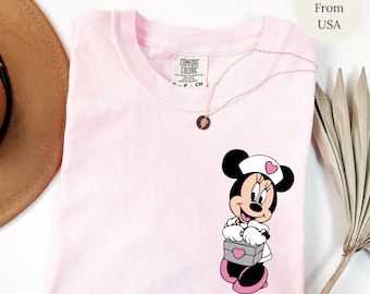 Nurse Minnie Shirt, Nurse Mouse T-Shirt, Disney Nurse Shirt, Disney Minnie Nurse Shirt, RN Nurse Shirt, Cute Nurse Shirt,Minnie Doctor Shirt