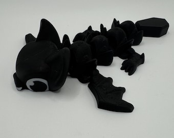 Dragão Morcego Articulado - Mini Dragão Morcego Flexível - Presente de Animal Impresso em 3D e Articulado