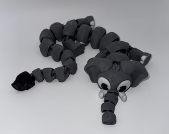 Dragão Elefante Articulado - Dragão Elefante Grande e Flexível - Presente de Animal Impresso em 3D com Posições