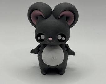 Estatueta de Rato Fada | Estátua Personalizável de Rato Fada | Animal de Estimação Fantástico para Mesa