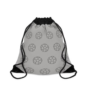 Drawstring Boot bag, Football Repeat ball sketch design