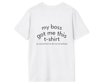 Timesheet Unisex Heather Soft Tee