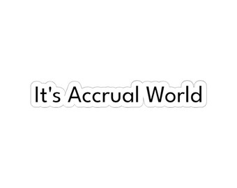 It's accrual world sticker