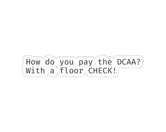 Pay the DCAA sticker