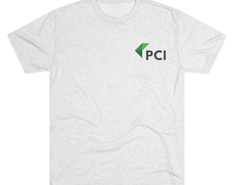 PCI Unisex Tri-Blend Tee - White / Gray