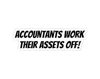 Accountants work their assets off sticker