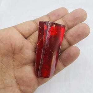 500-550CT Natural Red Ruby Zircon Rough Gemstone Raw Crystal Mineral Specimen Stone