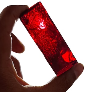 AAA++ Lab Created Red Garnet Rough Slice | 500-550CT Large Garnet Stone for Jewelry Craft