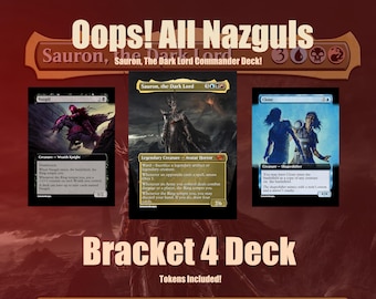 Oops! All Nazgul's! Sauron Commander Deck - Full Proxy! - Etsy Oops! All Nazgul's! Sauron Commander Deck - Full Proxy! - Etsy