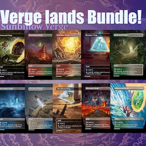 Magic The Gathering Proxy Set – EDH Lands Bundle Verge Lands Bundle
