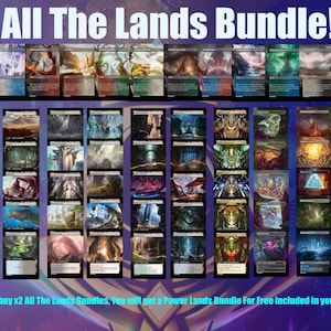 Magic The Gathering Proxy Set – EDH Lands Bundle