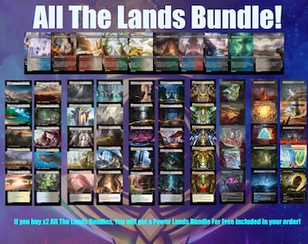 Magic The Gathering Proxy Set – EDH Lands Bundle