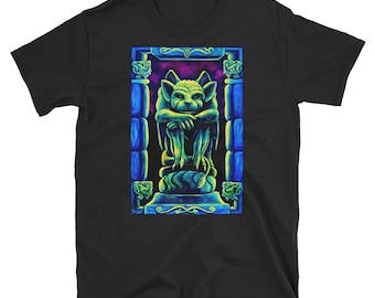 Gargoyle T-Shirt: Trippy Goth Style, Eclectic Art Tee