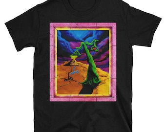 Trippy T Shirt Cool Style Hippie Boho Unisex Men's Clothing T-shirt Psychedelic Hippy Eclectic Clothes Surreal Art by Vincent Monaco