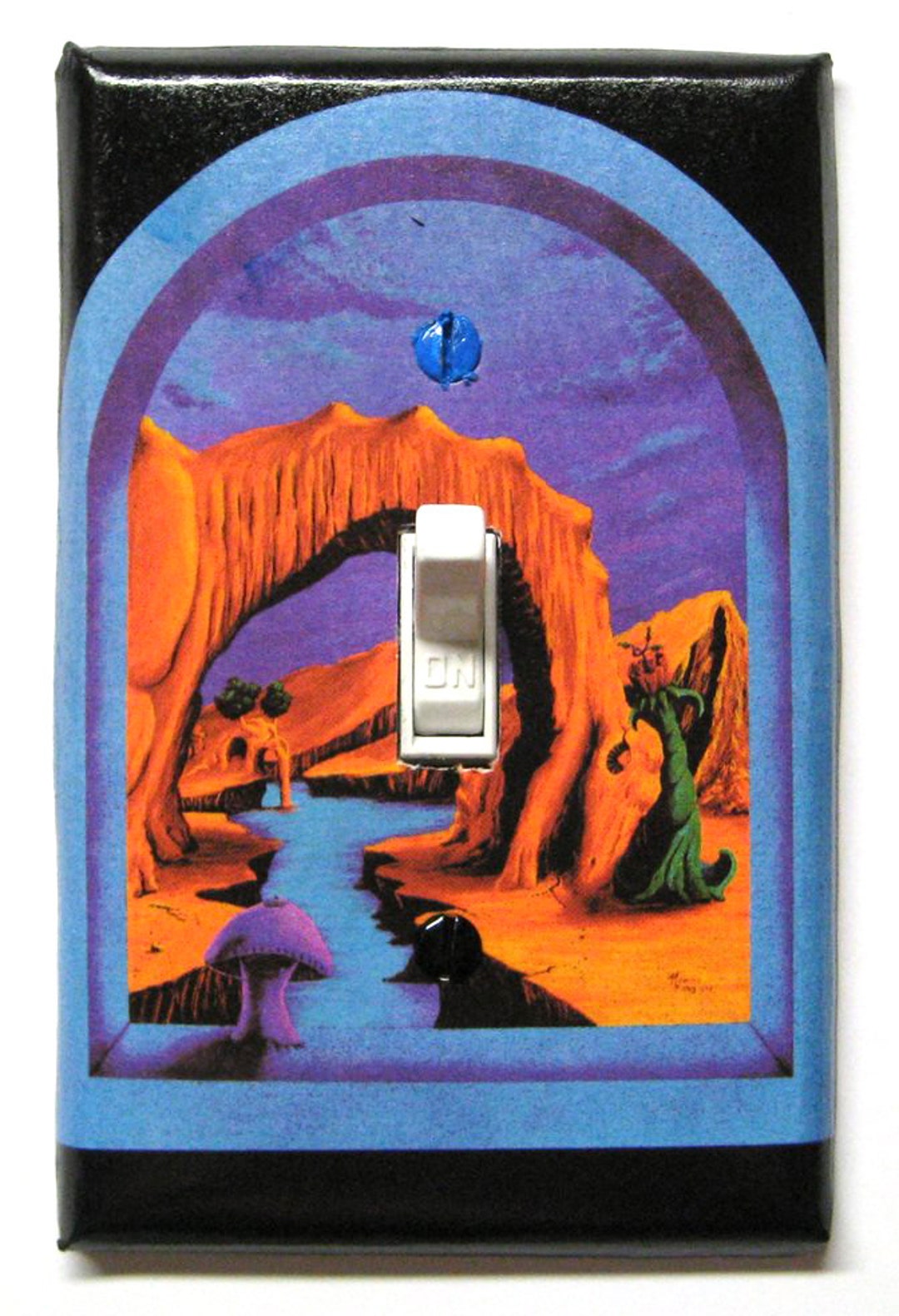 Trippy UV Backlight Glow Light Switch Cover Plate Triassic Etsy