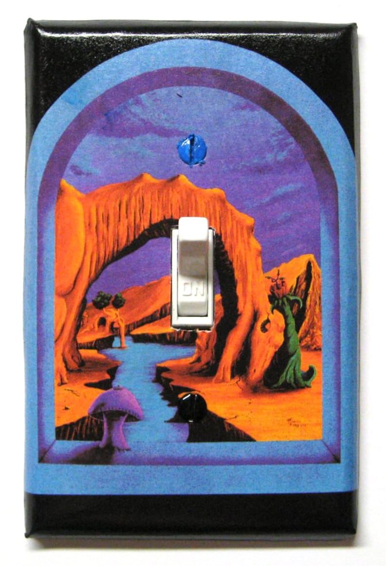 Trippy UV Backlight Glow Light Switch Cover Plate Triassic Etsy
