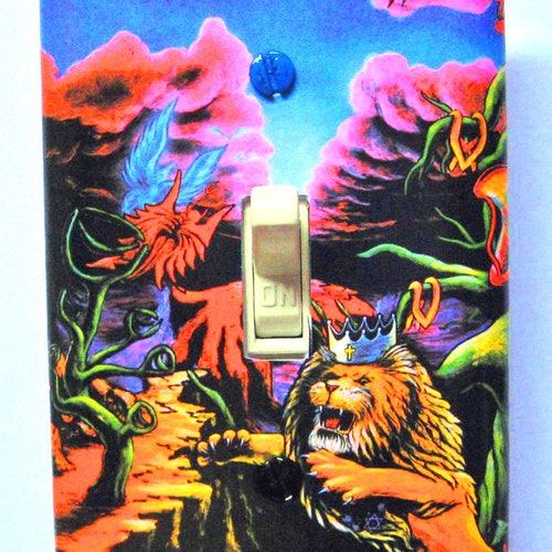 Blacklight UV Light Switch Cover Plate Trippy Psychedelic Etsy