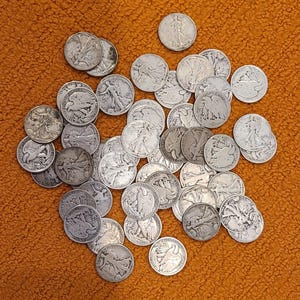 Monedas de medio dólar Walking Liberty, 90 % plata (1934-1948)