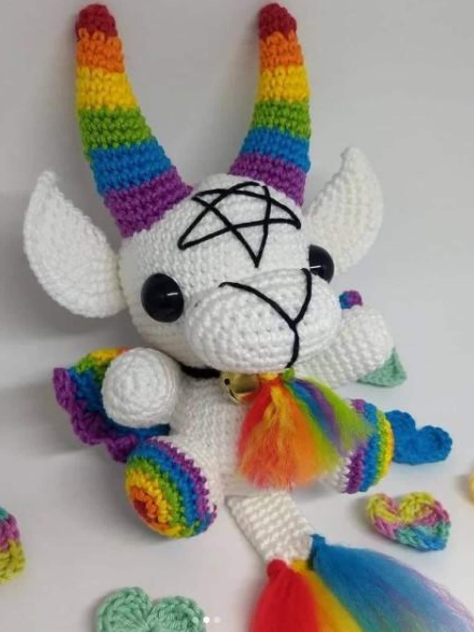 Baphomet Amigurumi Crochet Pattern PDF, Occult Plush Doll Pattern ...