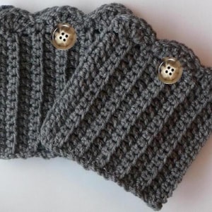 Schema PDF per polsini per stivali all'uncinetto, copri stivali a coste facili da realizzare, scaldamuscoli all'uncinetto adatti ai principianti, calzini invernali fai da te per stivali, download immediato