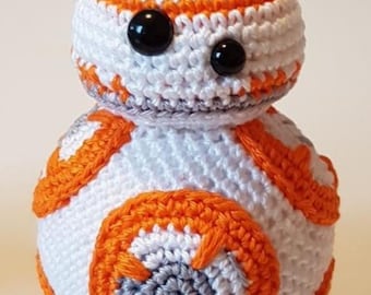 BB-8 Crochet Pattern PDF, Star Wars Inspired Amigurumi Droid, Baby Toy Plush Pattern, Cute Space Robot Decor, DIY Gift Idea