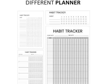 30 Day Habit Tracker Printable | Routine Planner (A4, Instant Download)