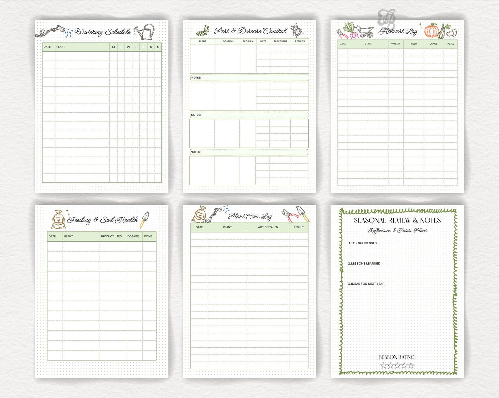 Garden Journal Printable & Editable Canva Template, Garden Planner 2026 ...
