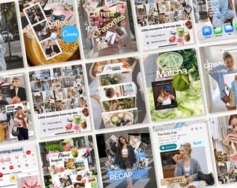 iOS Core Instagram Post Templates, Scrapbook Content Creator Kit, Story & Feed Social Media Posts, Content for Lifestyle Bloggers