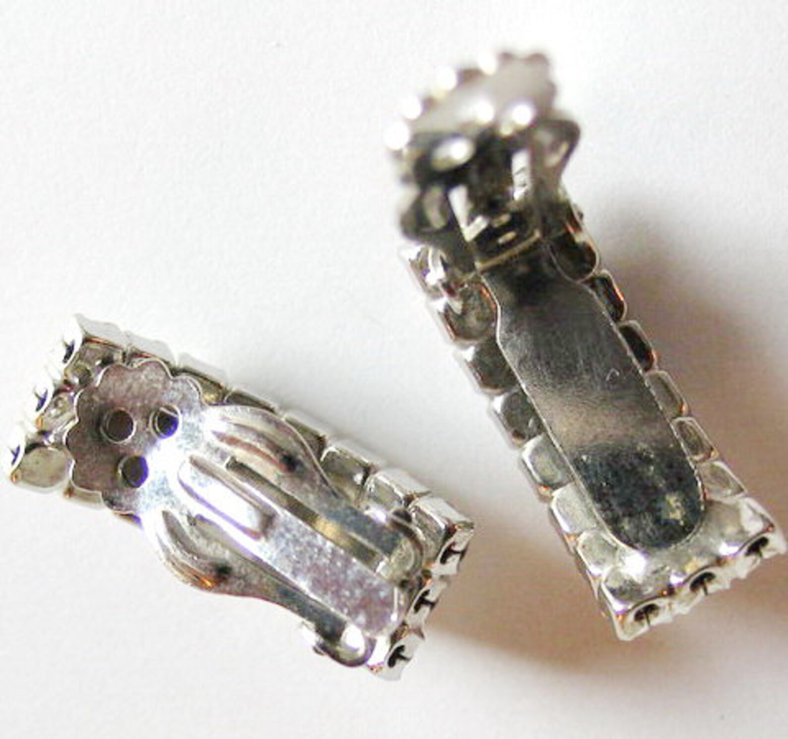 Vintage 1950s 1960s Curved Rectangular Rhinestone Cocktail Party ...