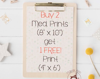 Buy 2 Medium Prints get 1 Free! (Small size Print) - Nursery Decor Wall Art, Baby Decor Wall Art, Whimsical Wall Art