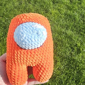Orange Crewmate Inspired Plushie / There is an Imposter Among Us! Message for custom colours.