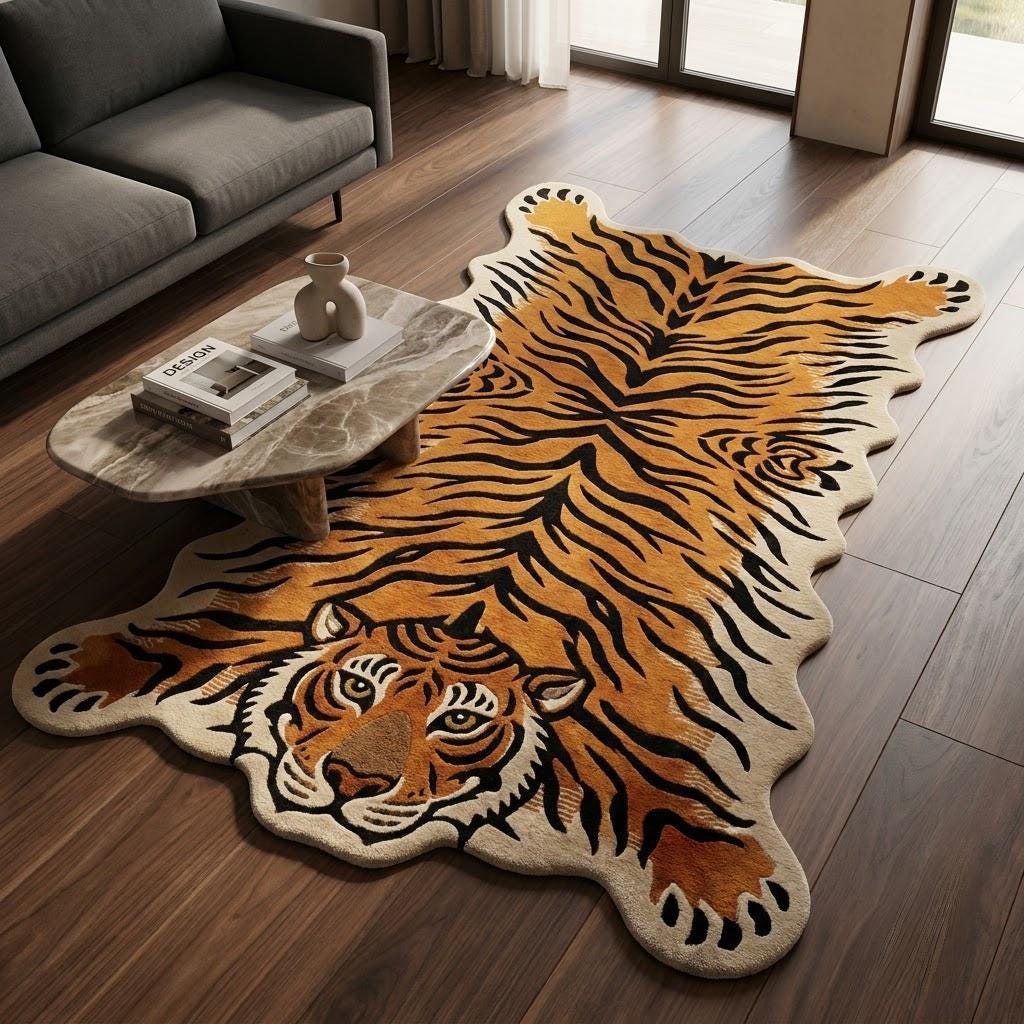 Tiger Skin Carpet - Etsy