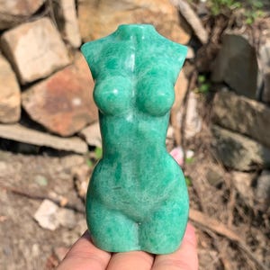 3,8''+ Naturlig Amazonitkvarts, kvartskristall, handskuren, Kristallmodell, Modellskalle, Kristallgåvor 1 st