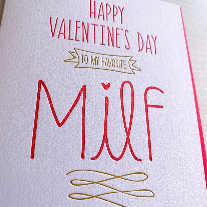 MILF Valentine's day card Funny Naughty Valentines Card | Etsy