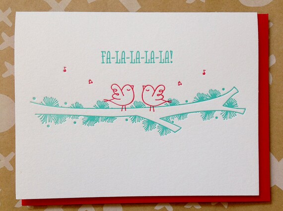 letterpress holiday cards set of 6 holiday cards etsy