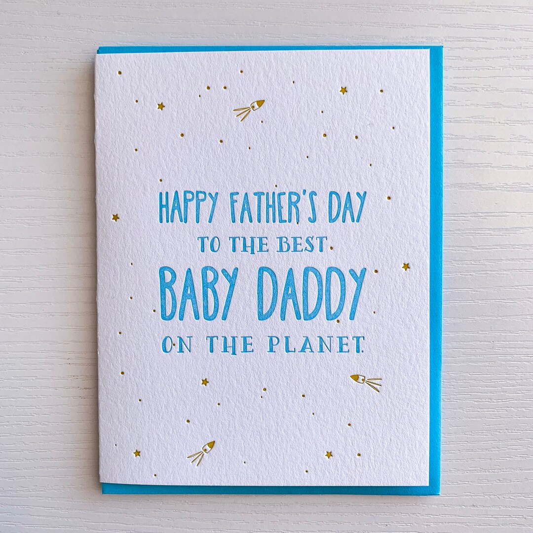 Baby Daddy Card, New Dad Card Funny Father's Day Card for Baby Daddy ...