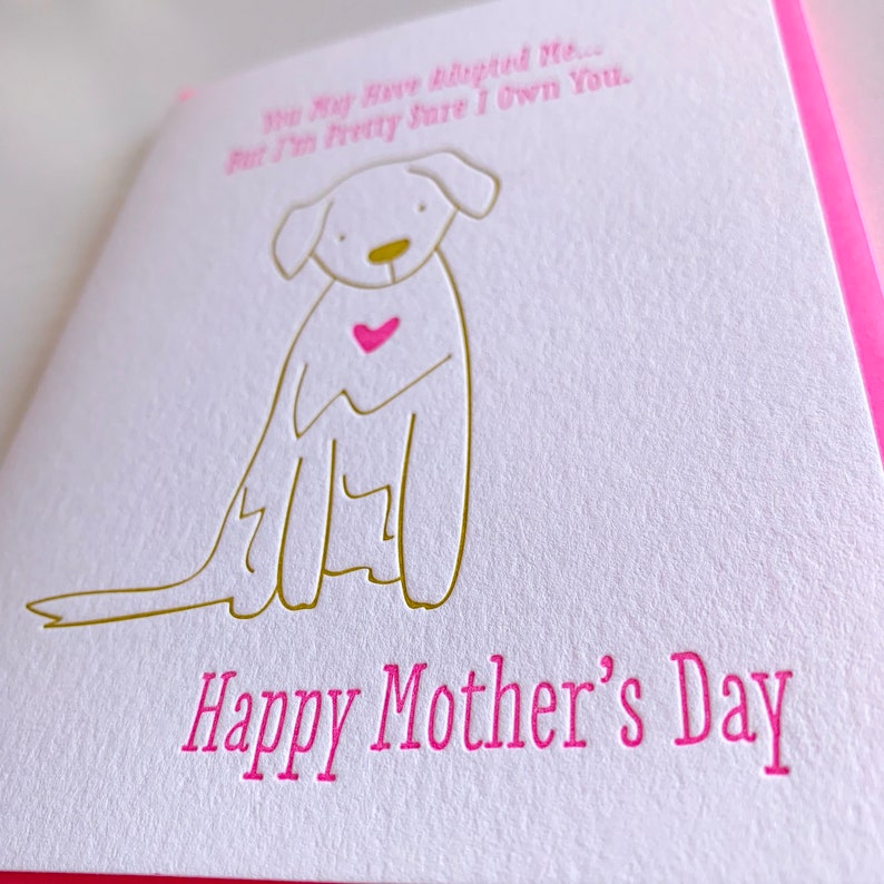 Mother's Day Card From Dog Card From Dog Funny Etsy