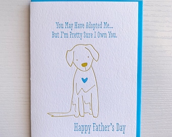 Carte de fête des pères de carte de papa de chien, carte drôle de chien, carte de fête des pères de typographie, cadeau de papa de chien