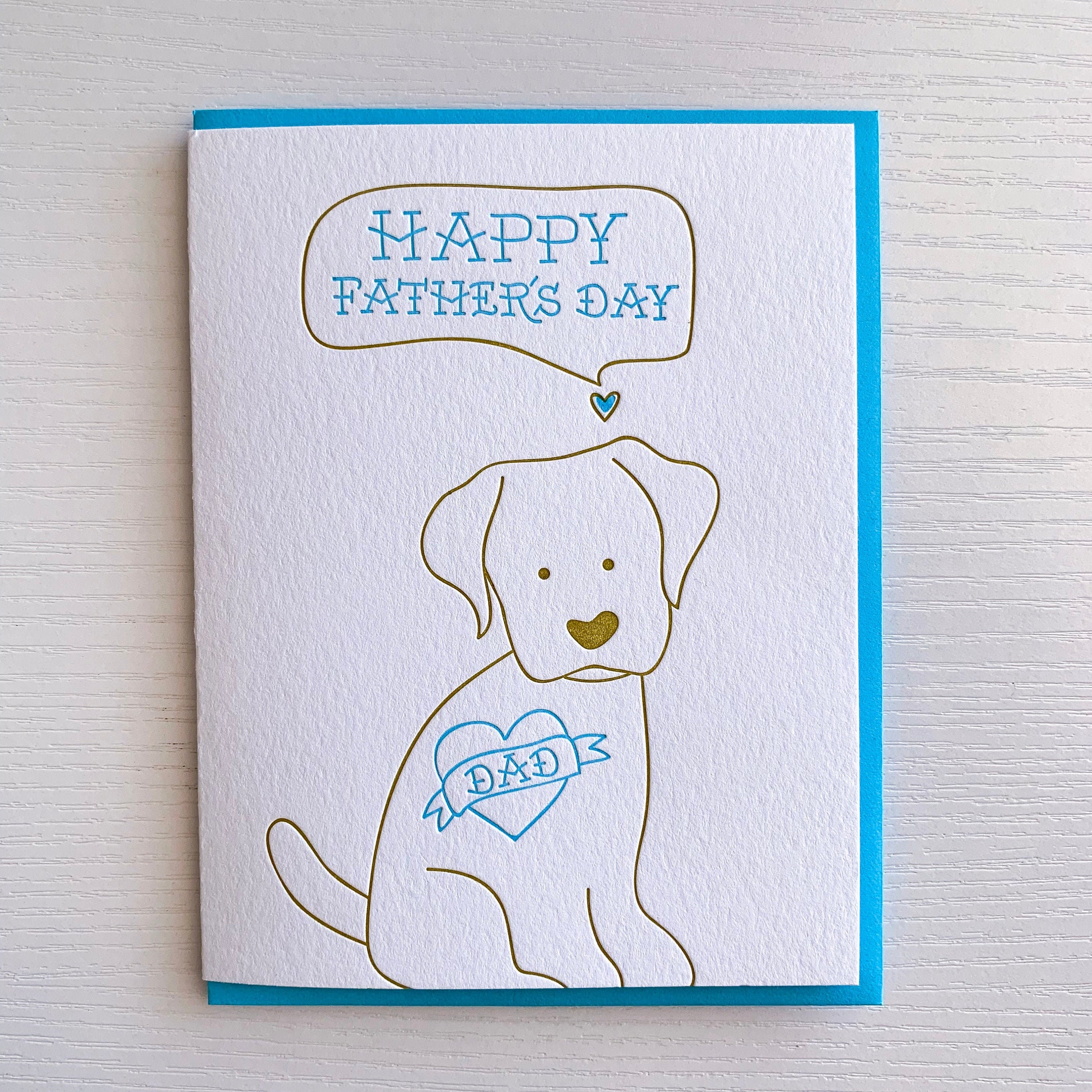 Fathers Day Card From Dog Card For Dog Dad Fathers Day Card Etsy