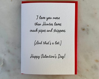 Funny Valentines Day card, pop culture, Humorous Valentines Day card for him or her.