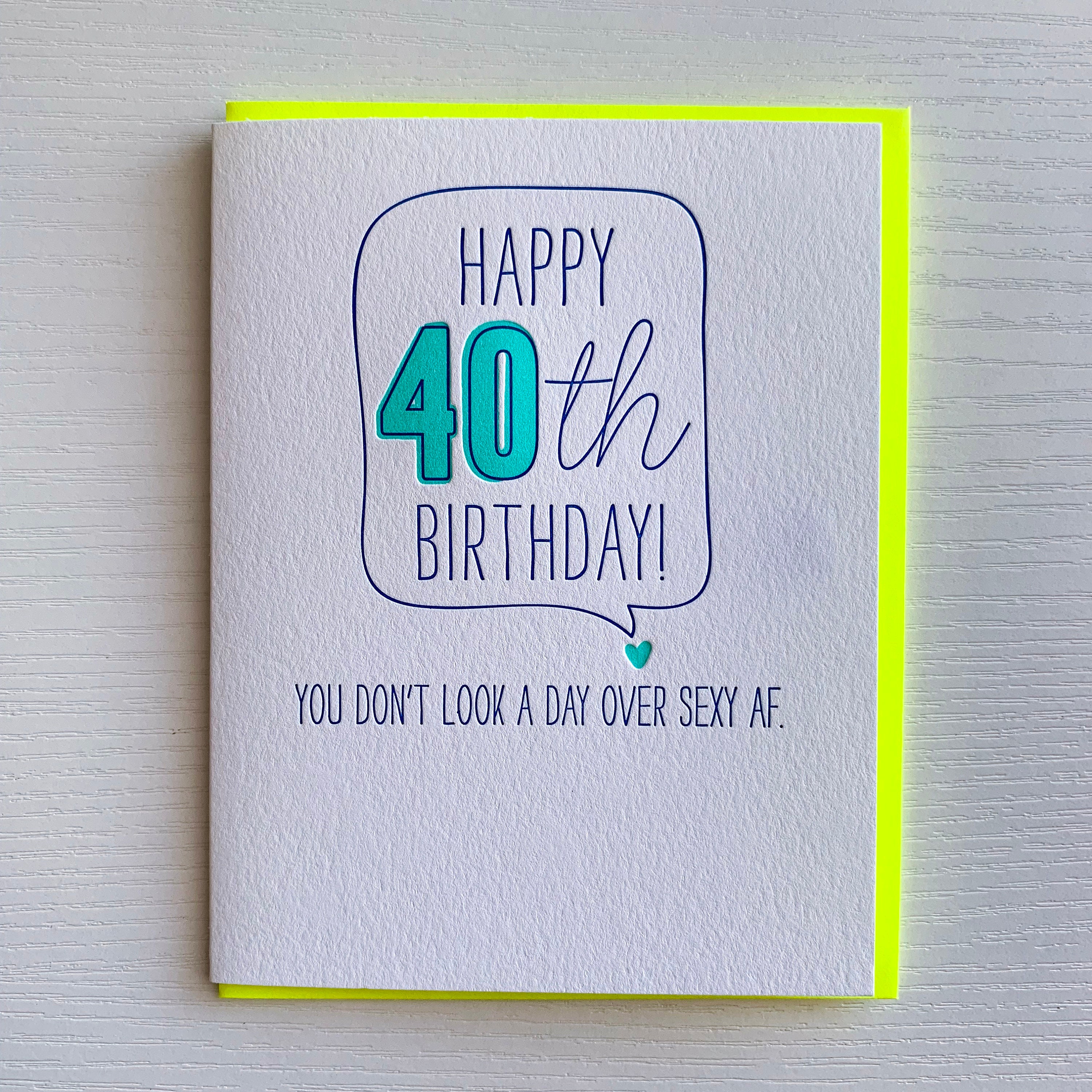 40th Birthday Card Funny Card for 40th Birthday 40th - Etsy