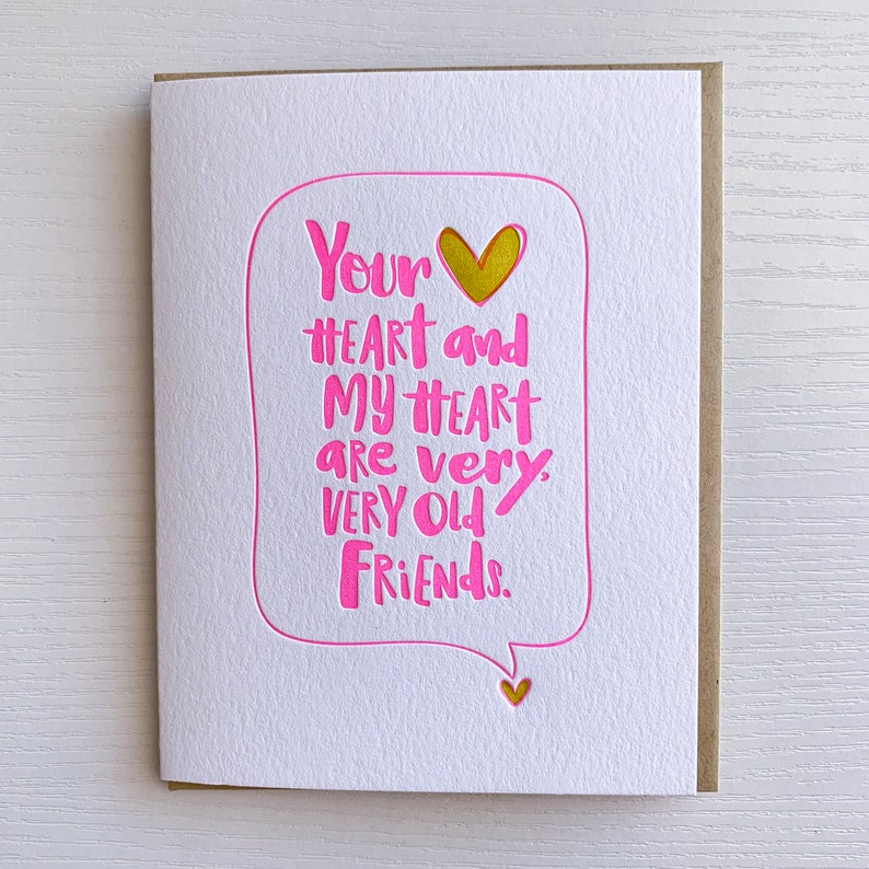 Best Friend Card Thinking of You Card Best Friend Gift