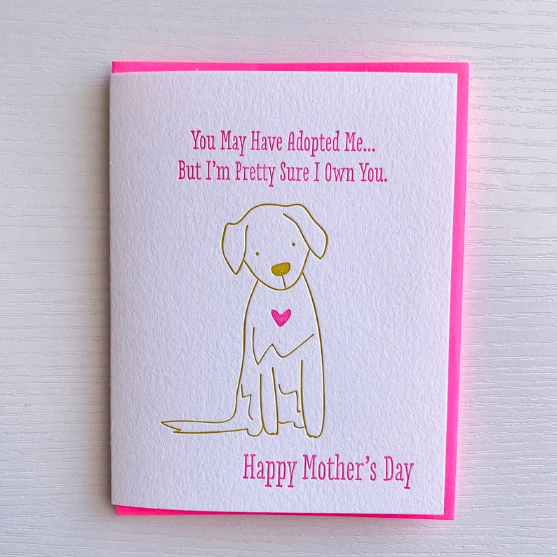 Mother's Day Card From Dog Card From Dog Funny Etsy