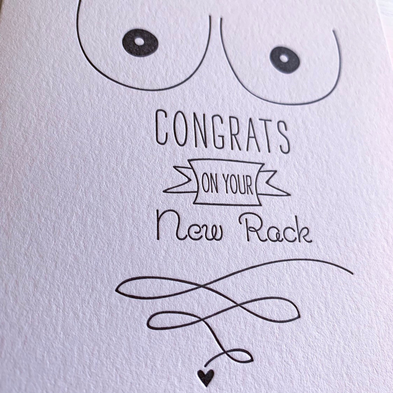 Congrats on Your New Boobs Card, Congrats on Your New Rack, New Boobs ...