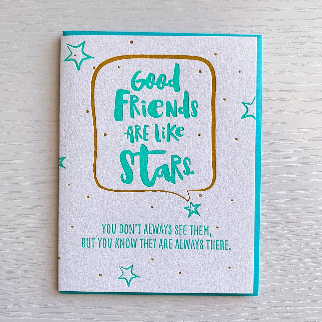 Friendship Card, Thinking of You Card for Best Friend, Social ...